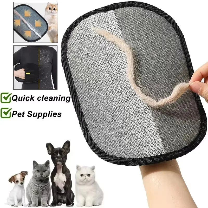 Pet Hair Remover Glove – Portable Washable Lint & Fur Remover for Clothes, Furniture & Pet Grooming