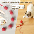 Interactive Smart Cat Ball Toy with Rope – Automatic Rolling & Bouncing Exercise Toy for Indoor Cats