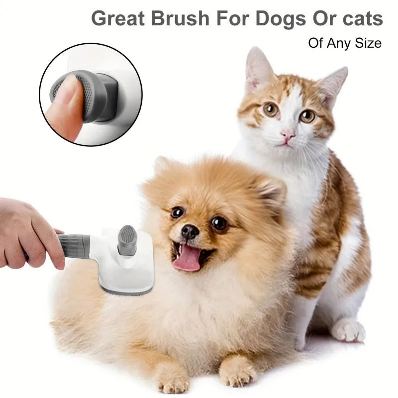 Universal Pet Detangling Brush – Grooming & Deshedding Brush for Dogs and Cats, Removes Knots & Mats
