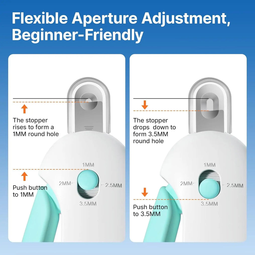 Pet Nail Clippers with Safety Guard – Stainless Steel Dog & Cat Nail Trimmer with Adjustable Precision Cutter