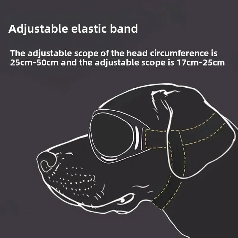 Pet Dog Goggles – Adjustable UV Protection Windproof Sunglasses for Dogs, Outdoor Eye Protection
